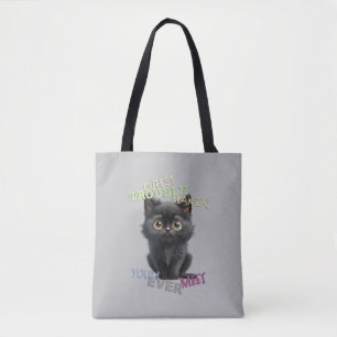 Cat Kitten Cuttest Trouble Maker Cute Adorable Fun Tote Bag