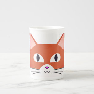 Cat, Kitten, Face Bone China Mug