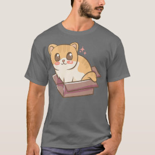 Cat Kitten In A Bo Cute Kawaii Anime Kawaii Japan T-Shirt