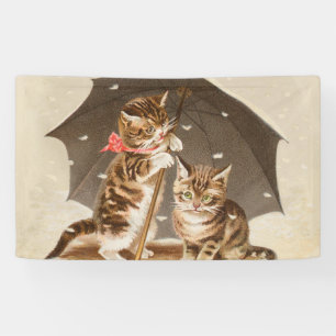 Cat Kitten kitty antique vintage pretty cute Banner