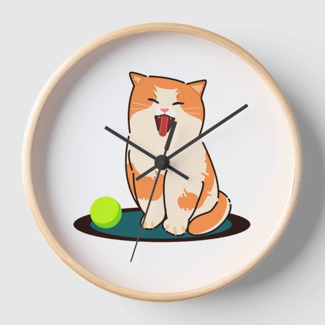 Cat, Kitten, Kitty Clock (Front)