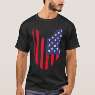 Cat Kitten Kitty Ears 4th Of July Cat Patriotic T-Shirt