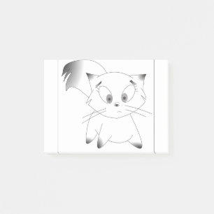Cat Kitten Kitty Feline Pet Cute Grey Post-it Notes