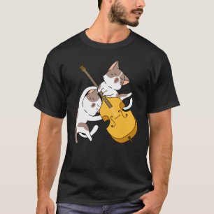 Cat Kitten Playing Cello Cat Cello Player Cellist T-Shirt
