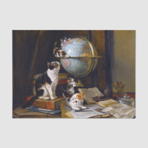 Cat & Kittens • Henriette Ronner-Knip (1821-1909) Tissue Paper