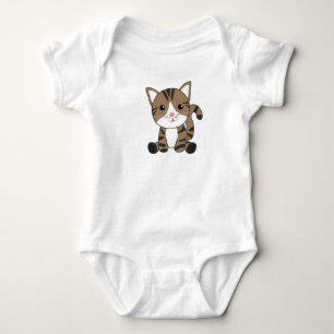 Cat Kitty Fellnase Sweet Animals Kids Baby Cats Bodysuit