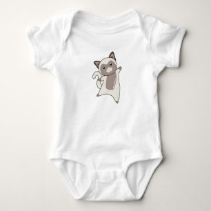 Cat Kitty Fur Nose Cute Animals Kids Baby Bodysuit