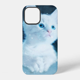 Cat kitty snow art animal nature iPhone 12 case