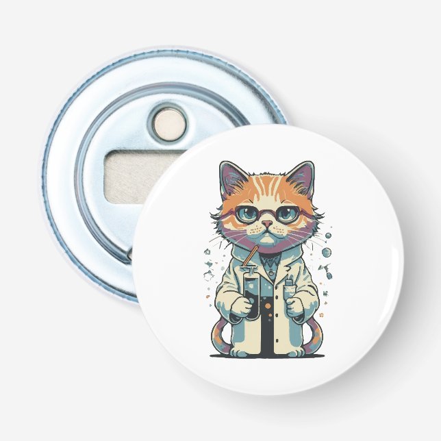 Cat Lab Focused Bottle Opener (Front)