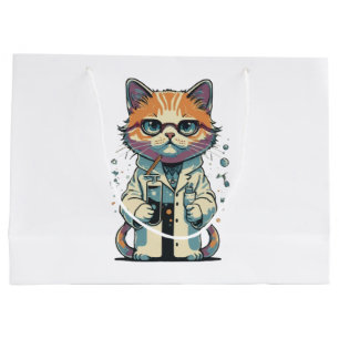 Cat Lab Focused Large Gift Bag