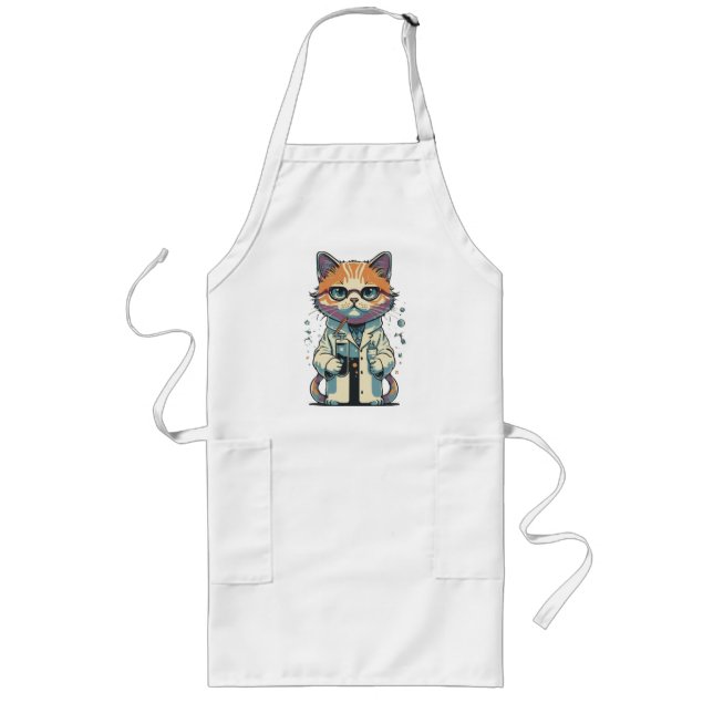 Cat Lab Focused Long Apron (Front)