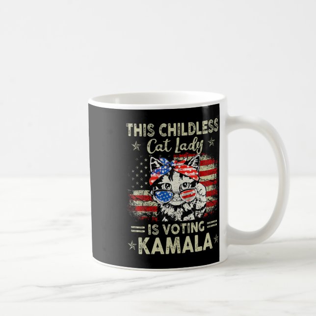 Cat Ladies Against Fascism 3  Coffee Mug (Right)