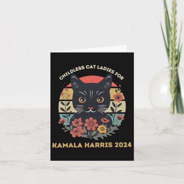 Cat Ladies Against Fascism  Card (Front)