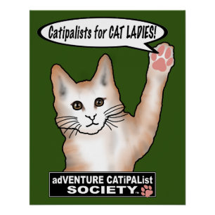 Cat Ladies Cat  Poster