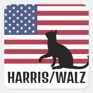 Cat Ladies for Harris/Walz Design Sticker