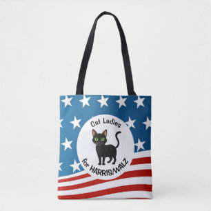 Cat Ladies for Harris/Walz Design Tote Bag