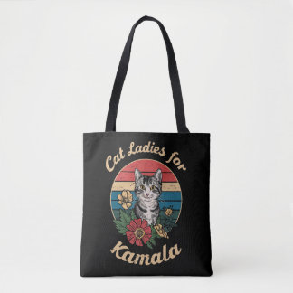 Cat Ladies For Kamala (4) Tote Bag