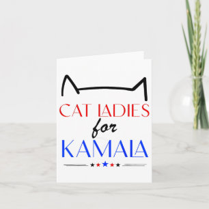 Cat Ladies For Kamala Card