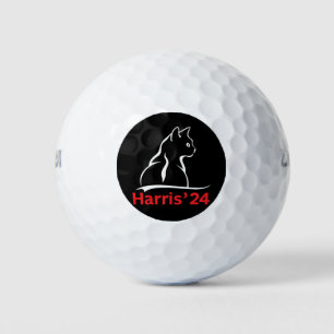 Cat Ladies for Kamala Cat 2024 President Kamala Golf Balls