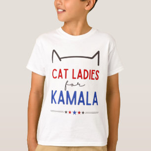 Cat Ladies For Kamala Funny Cat Lover  T-Shirt