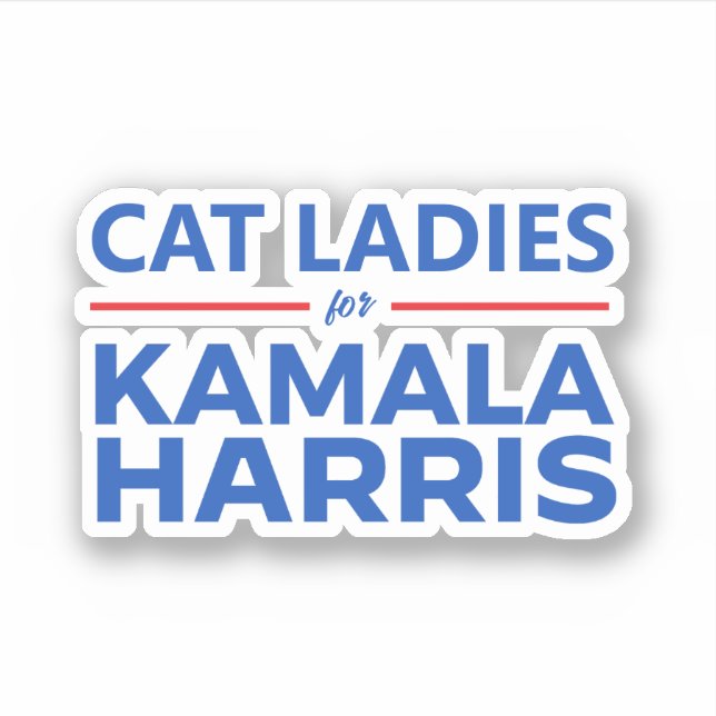 Cat Ladies for Kamala Harris (Front)