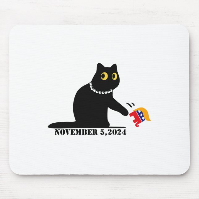 Cat Ladies For Kamala Harris 2024  Mouse Pad (Front)