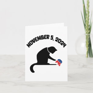 Cat Ladies For Kamala Harris Card