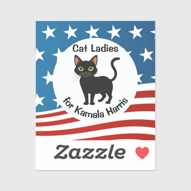 Cat Ladies for Kamala Harris Design (Sheet)