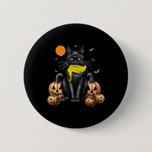 Cat Ladies For Kamala Harris Halloween Pumpkin 6 Cm Round Badge