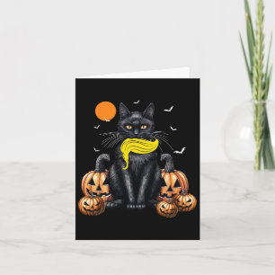 Cat Ladies For Kamala Harris Halloween Pumpkin Card