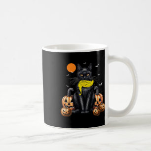 Cat Ladies For Kamala Harris Halloween Pumpkin Coffee Mug