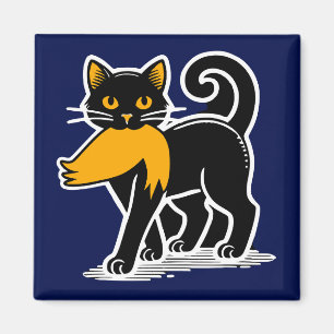 Cat Ladies Kamala Harris Walz 2024 Blue Magnet