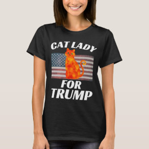 CAT LADIES LADY FOR TRUMP 2024 T-SHIRTS