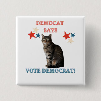 Cat Ladies Pro Democracy 15 Cm Square Badge