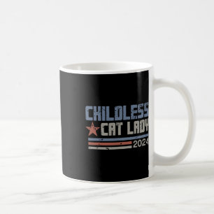 Cat Lady 2024 Funny Political Elections Democrat 6 Coffee Mug