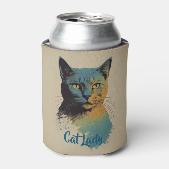 Cat Lady Can Cooler (Can Front)