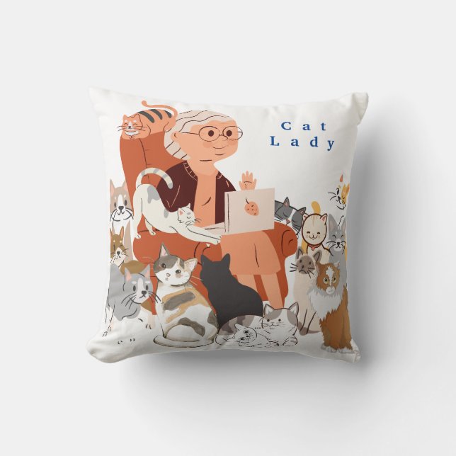 Cat Lady Cushion (Front)