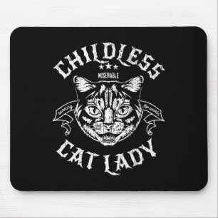Cat Lady For Kamala Harris 2024 Feminist Voting  Mouse Pad