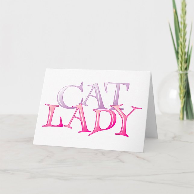 Cat Lady Greeting Cards (Creator Uploaded)