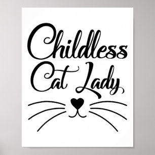 Cat Lady Is Voting Kamala Harris Usa Election 2024 Poster