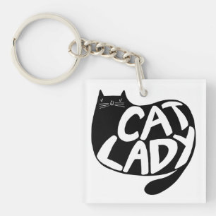 Cat Lady Key Ring