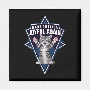 Cat Lady Make America Joyful Again Harris Wall 24 Magnet