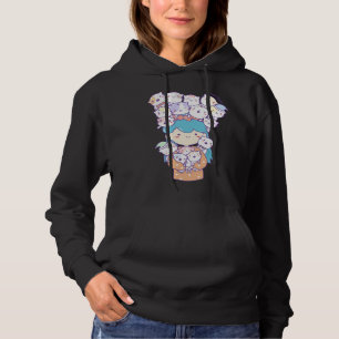 Cat Lady Ms Blueberry  Monkimonk Cat Fan Cat Woman Hoodie