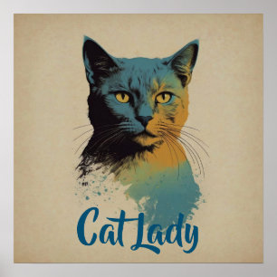 Cat Lady Poster
