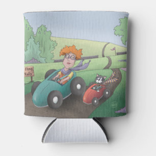 Cat Lady Road Rally Can Cooler