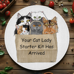 Cat Lady Starter Kit Cutting Board