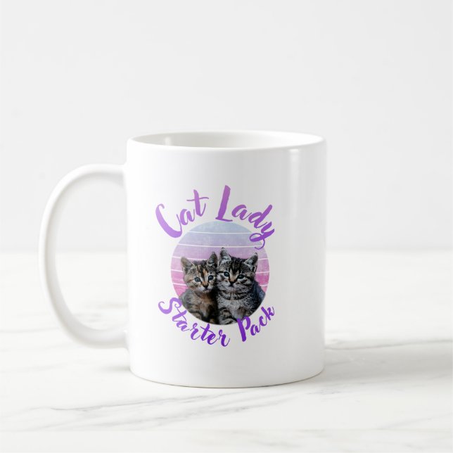 Cat Lady Starter Pack Coffee Mug (Left)