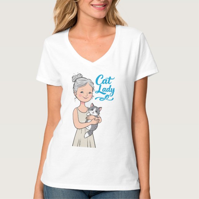 cat lady T-Shirt (Front)