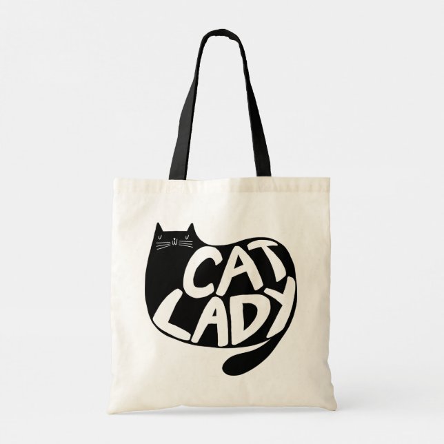 Cat Lady Tote Bag (Back)