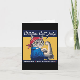 Cat Lady We're Not Going Back Kamala Harris 2024 1 Card